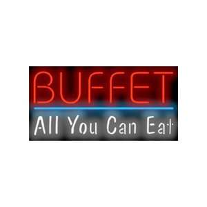  Buffet All You Can Eat Neon Sign Patio, Lawn & Garden
