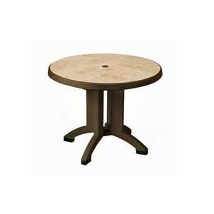   Siena Outdoor Dining Folding Table, 38 Round