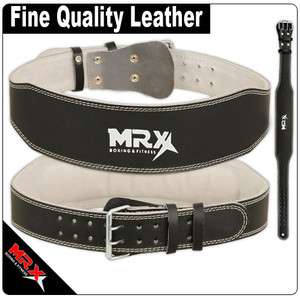 WEIGHT LIFTING BELT GYM FITNESS FINE QUALITY TRAINING LEATHER STEEL 