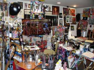 Connetts work space, 2010, ongoing new work, and Giclee 