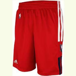   Nets Red 2011 2012 On Court Pre Game Warm Up Shorts