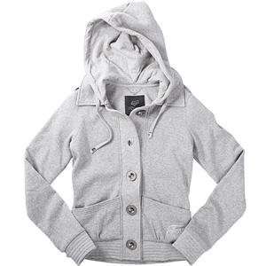  Fox Racing Womens Blinged Out Hoody   Small/Heather Grey 