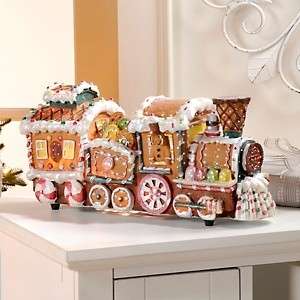 Winter Lane Fiber Optic Gingerbread Train Christmas Decoration Brand 
