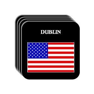  US Flag   Dublin, Ohio (OH) Set of 4 Mini Mousepad 