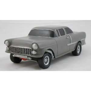 1955 CHEVY GASSER, GRAY, COLLECTIBLE 118 SCALE MODEL, HOT ROD, STREET 