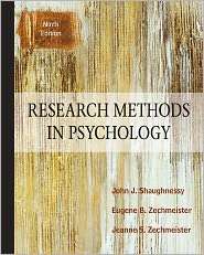 Research Methods In Psychology, (007803518X), John Shaughnessy 