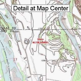  USGS Topographic Quadrangle Map   Wann, Nebraska (Folded 