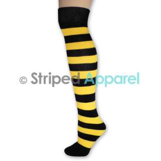   Knee High Socks Ladies Stripes Dance Team School Sports Clown Costume