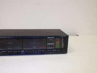   DUAL CASSETTE DECK Recorder/Player  TESTED WORKING  High Speed  