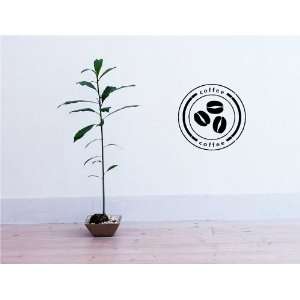  Wall MURAL Vynil Decal Sticker COFFEE STAMP D1282