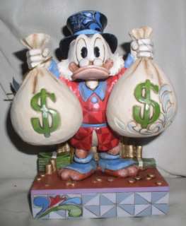 Disney Uncle Scrooge with his money bags Figurine, A Wealth of Riches 