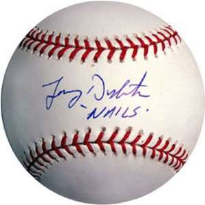  Lenny Dykstra Autographed Baseball with Nails 