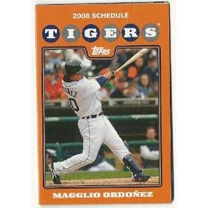  2008 Detroit Tigers Pocket Schedule Sked 