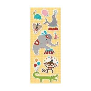 Animal Crackers Canvas Stickers 4.75X12 Animal Parade; 3 Items/Order 