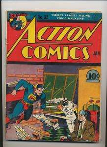 Action Comics #32 (1941) VG  Superman Krypto Ray Gun  