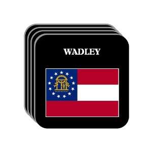 US State Flag   WADLEY, Georgia (GA) Set of 4 Mini Mousepad Coasters