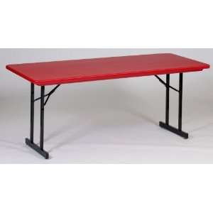   Correll R3072TL 25 T Leg Plastic Folding Table   Red