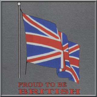Proud To Be British Britain Flag SWEATSHIRT S 2X,3X,4X  
