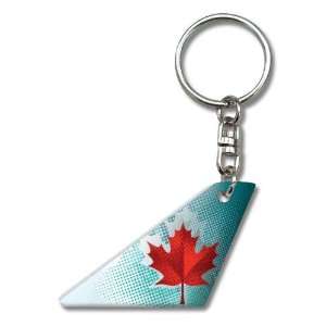  Air Canada Tail Airplane Keychain Key Chain Office 