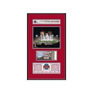   Crimson Tide 2010 BCS Champions Ticket Frame Jr.