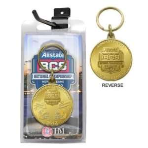  2012 BCS Championship Game Bronze Coin Keychain 