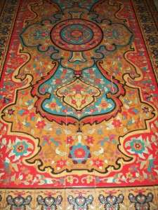 Adamson Inspired Malibu Persian Tile Rug 5.5ft x 11ft Beautiful 