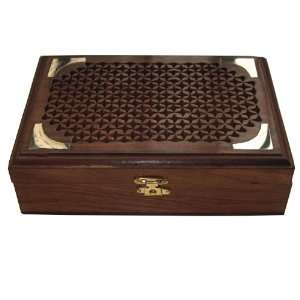 Jewelry Chest Engraved Handmade Wooden Box for Girls 