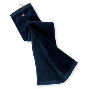   Port Authority Grommeted Tri fold Golf Towel   Navy