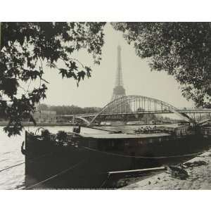  Quai de Seine Banks Black and White Photograph