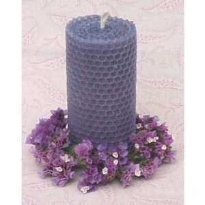  4 inch Pillar Beeswax Candle   Red