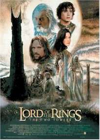 LORD OF THE RINGS TWO TOWERS FOIL DUFEX MOVIE POSTER  