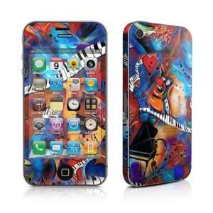  iPhone 4 Skin   Music Madness Cell Phones & Accessories