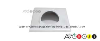 Single Gang Cable Management Conduit Bottom View