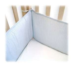  American Baby Company Cotton Percale Crib Bumper   Blue 