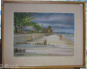 FRAMED Clearwater Beach, FL Ltd. Ed. Print by George King  