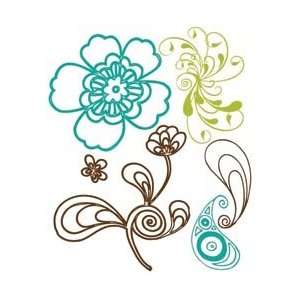  Prima Flowers Prima Clear Stamp Paisley Road #2; 6 Items 