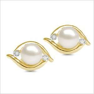   Flute Japanese Akoya Cultured Pearl Earring American Pearl Jewelry