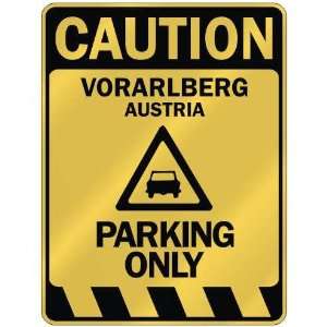   CAUTION VORARLBERG PARKING ONLY  PARKING SIGN AUSTRIA 