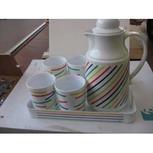  Picnic Drink Set with Tray  Not for drinking from For decoration 