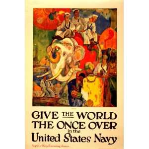   1919 Join the Navy Poster sailors as tourists in India