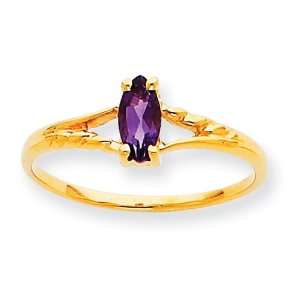  14k Amethyst Birthstone Ring Jewelry