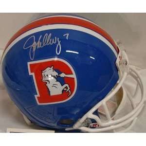  John Elway Signed Helmet   Authentic