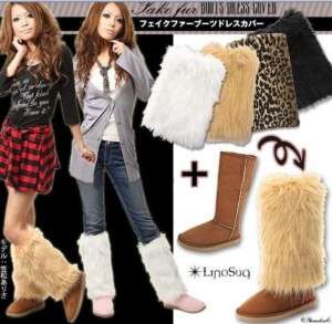 Japan Korean Style Fur Warm Boots Cover Leg Warmers  
