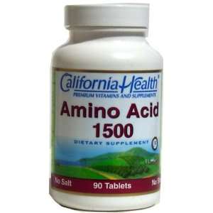  California Health Amino Acid, 1500 mg, 90 Tablets Health 