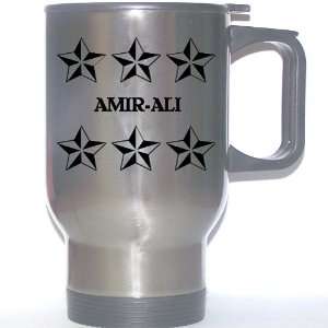  Personal Name Gift   AMIR ALI Stainless Steel Mug (black 