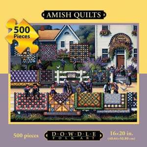  Amish Quilts For Sale 500 Piece Puzzle 16X20 Toys & Games