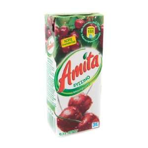 Amita Sour Cherry Juicebox  Grocery & Gourmet Food