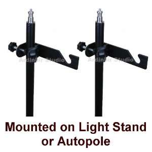   Holder Hook Set, Hold 1 Backdrop   Light Stand Mounted