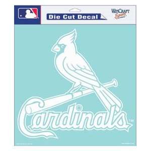  St. Louis Cardinals MLB Die Cut Decal 8 X 8 White 