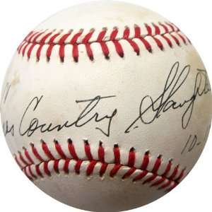  Enos Country Slaughter 10 17 87 Autographed Baseball 